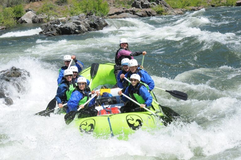 Rafting big water on the South Fork American River with Tributary