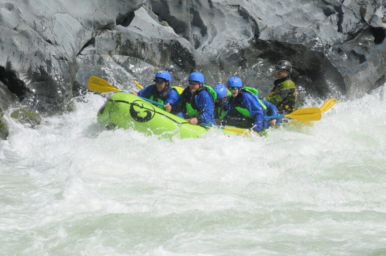 North Fork American River Class 4 Rafting with Raft California