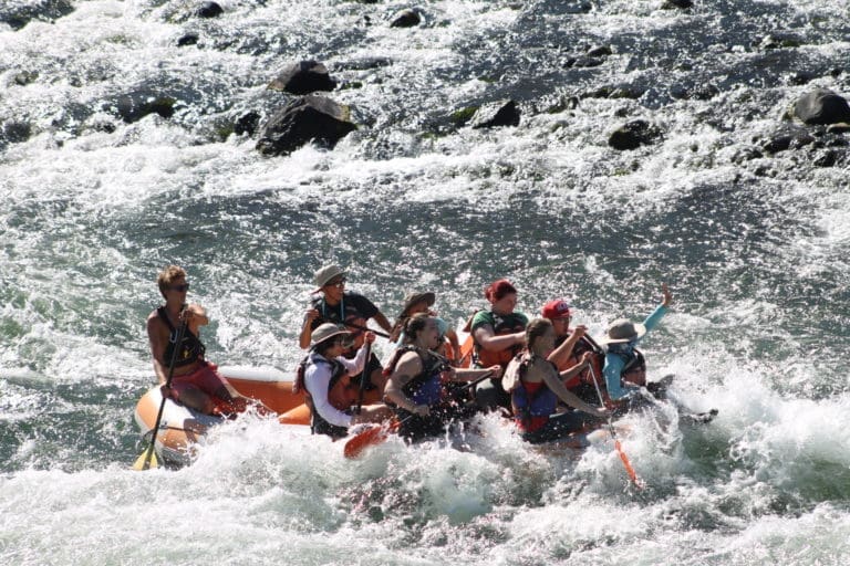White water rafting in Oregon on the Wild N Scenic Deschutes River