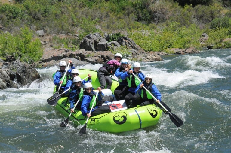 Fun High Water Spring Rafting with Tributary on the South Fork American River